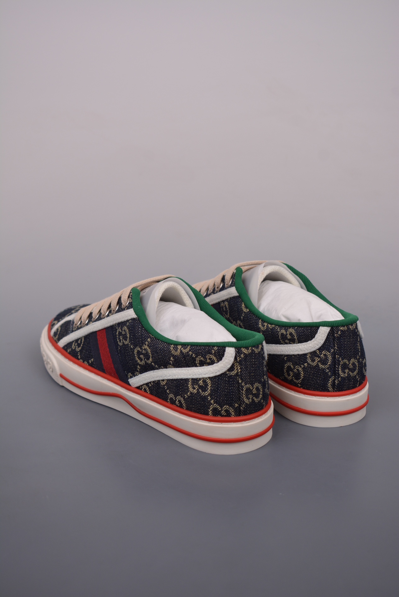 Gucci Tennis 1977 Print Sneaker Dark Blue Denim