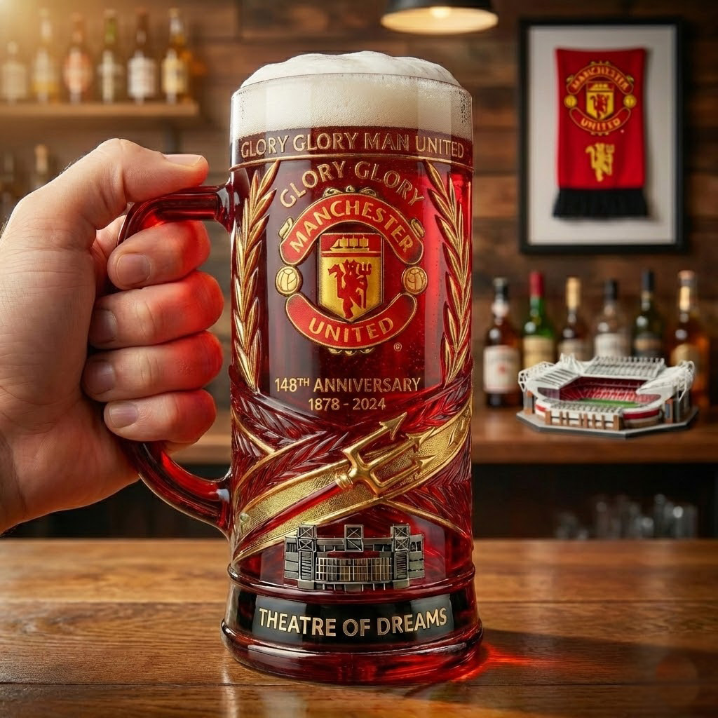 Manchester United 148th Anniversary Commemorative Glass