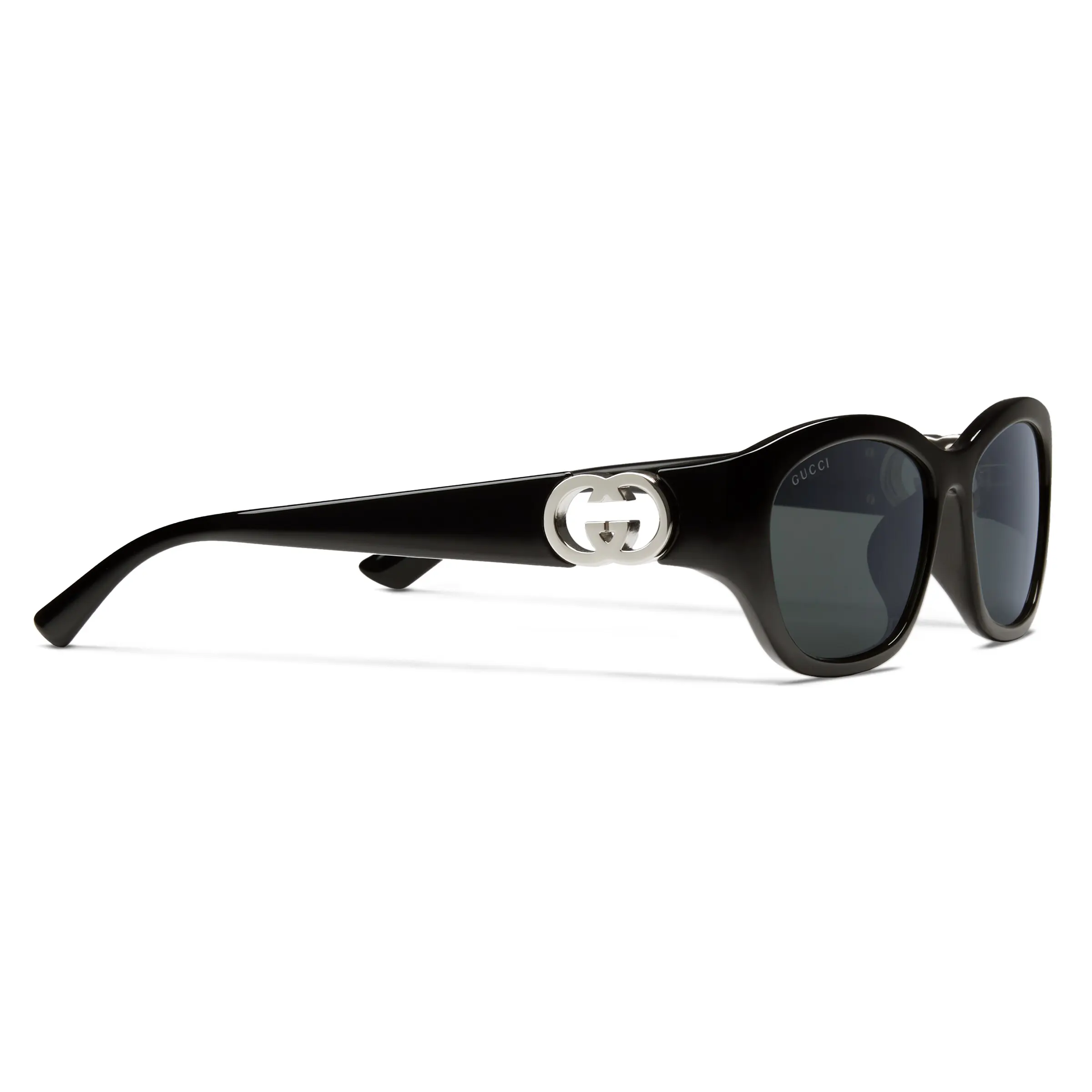 Gucci low bridge fitted rectangular frame sunglasses