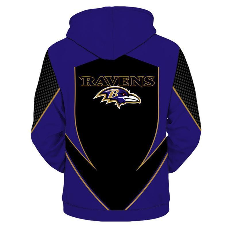 RAVENS 3D HOODIE DB