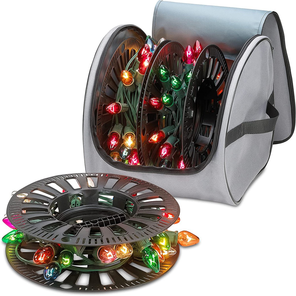 Premium Christmas Light Storage Bag - Includes 3 Spools