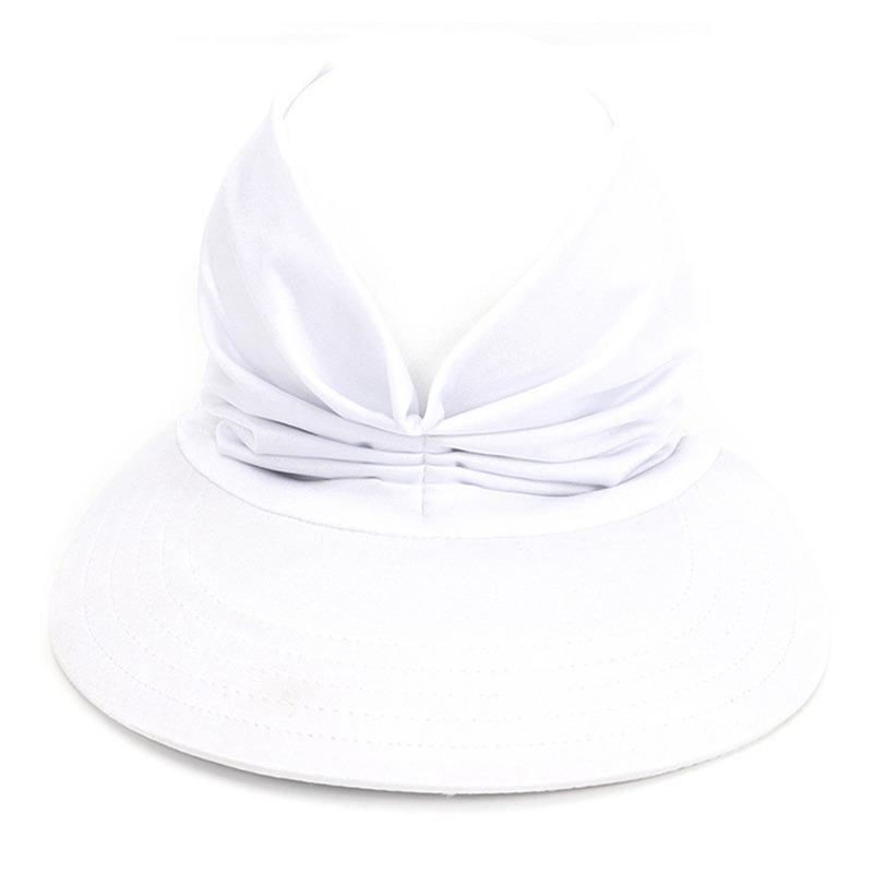 2022 Summer women's sun hat, women's anti-ultraviolet elastic top hat, ponytail hat, sun hat, beach hat