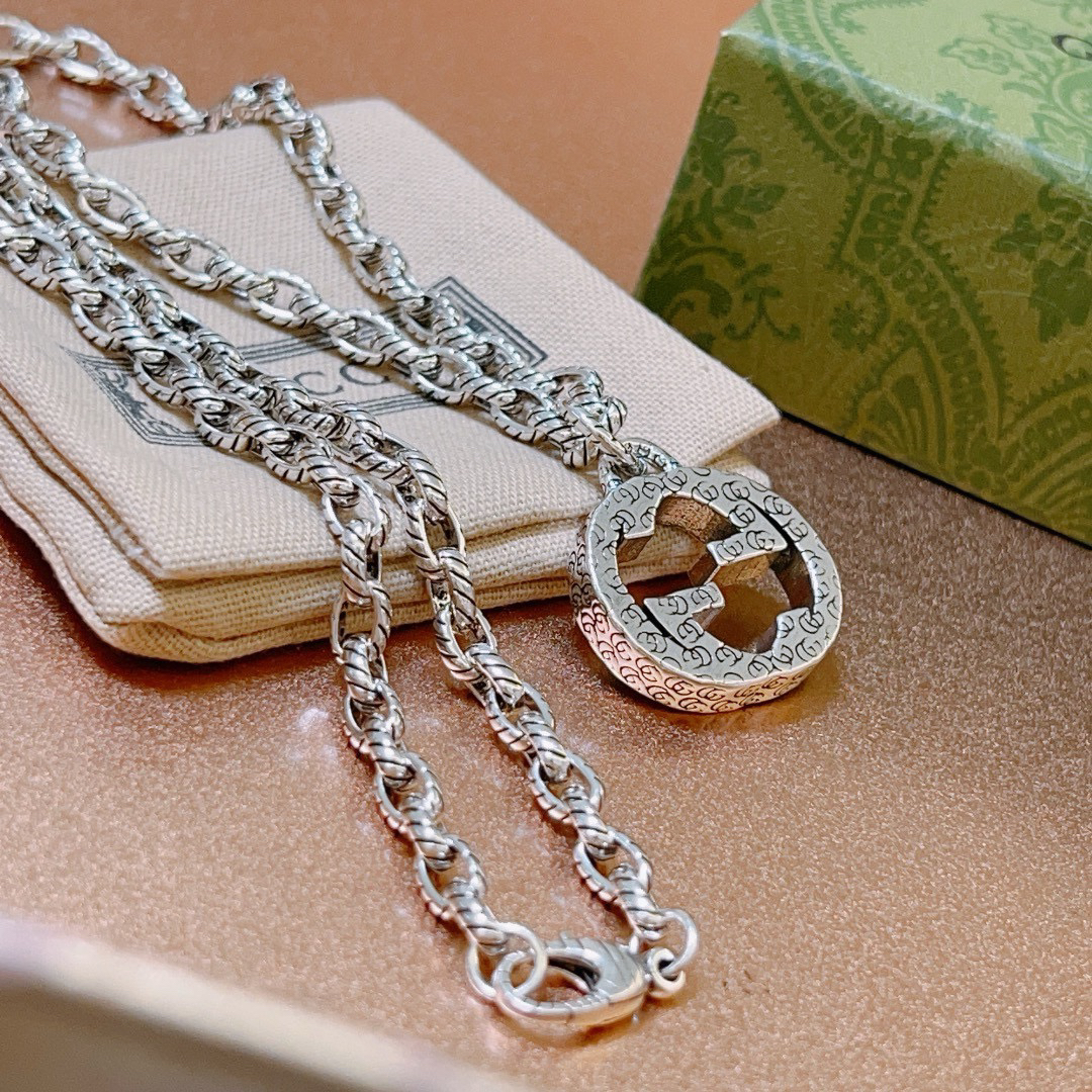 Gucci Anger Forest Series GG Hollow Chain Necklace