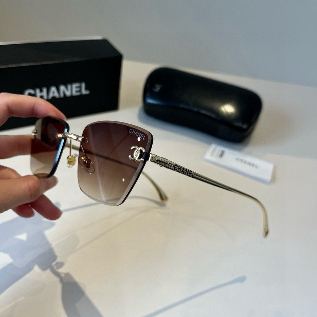 Chanel rimless sunglasses