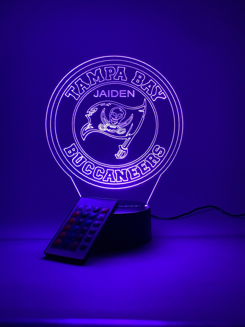 TAMPA BAY BUCCANEERS 3D LAMP PERSONALIZED