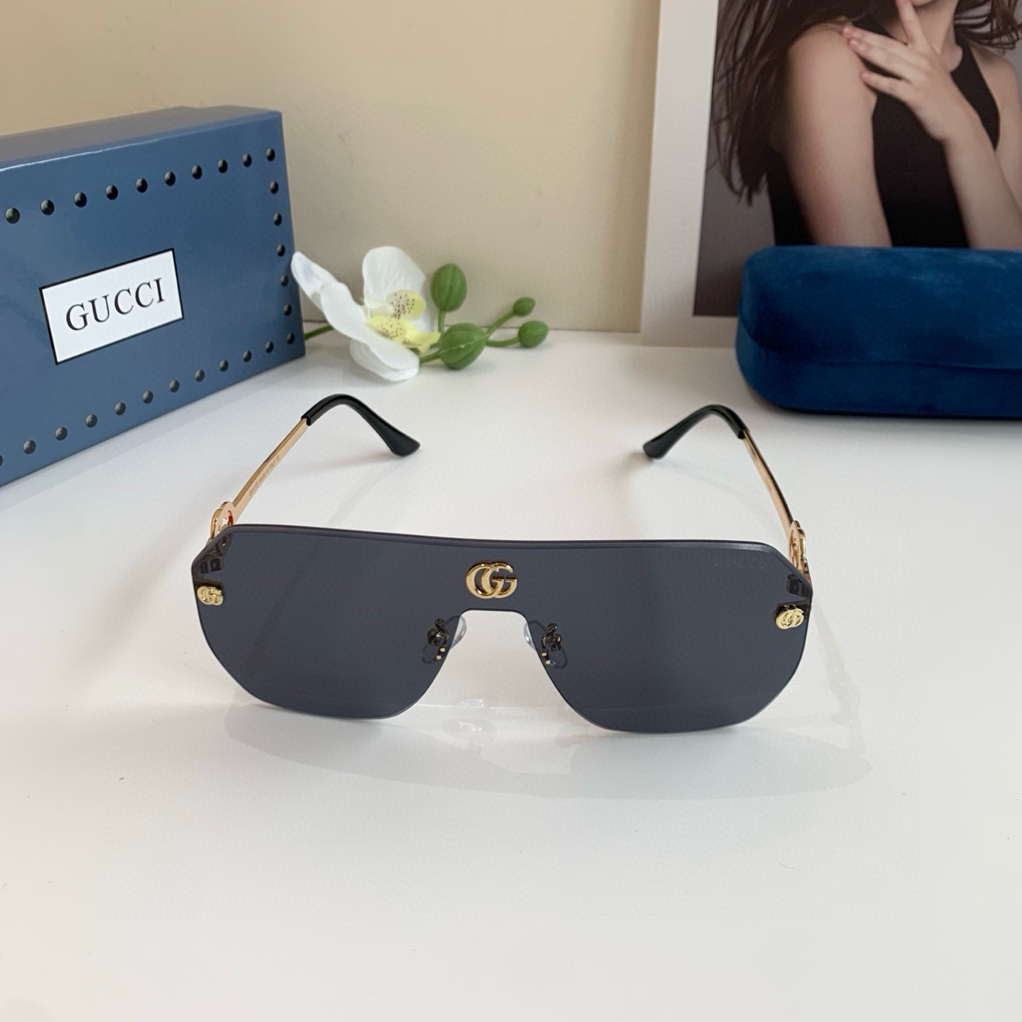 Gucci rimless sunglasses