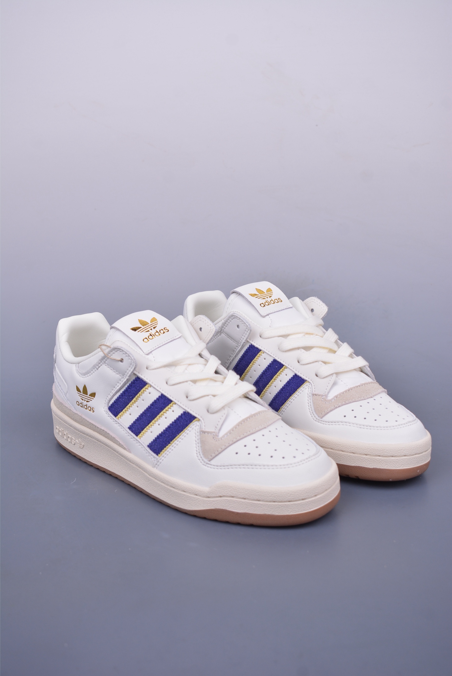Adidas Originals Forum 84 Low Sneakers White Blue Gold Label JH7940
