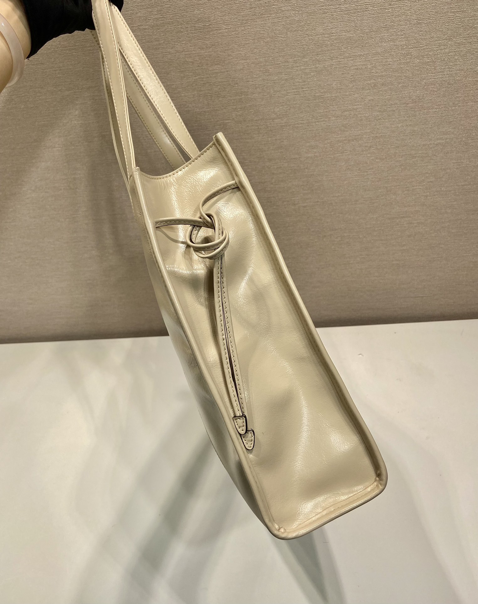 Prada waxed tote bag 1BG460