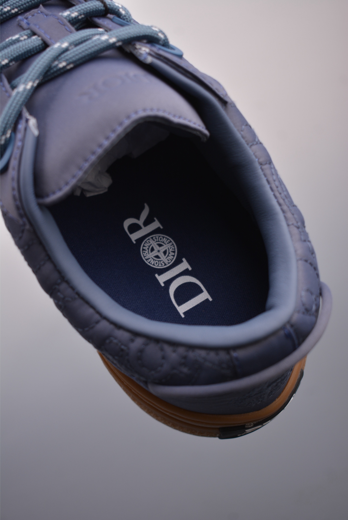 Stone Island x Dior B33 Low Top Sneakers Indigo 3SN303ZAM_H557