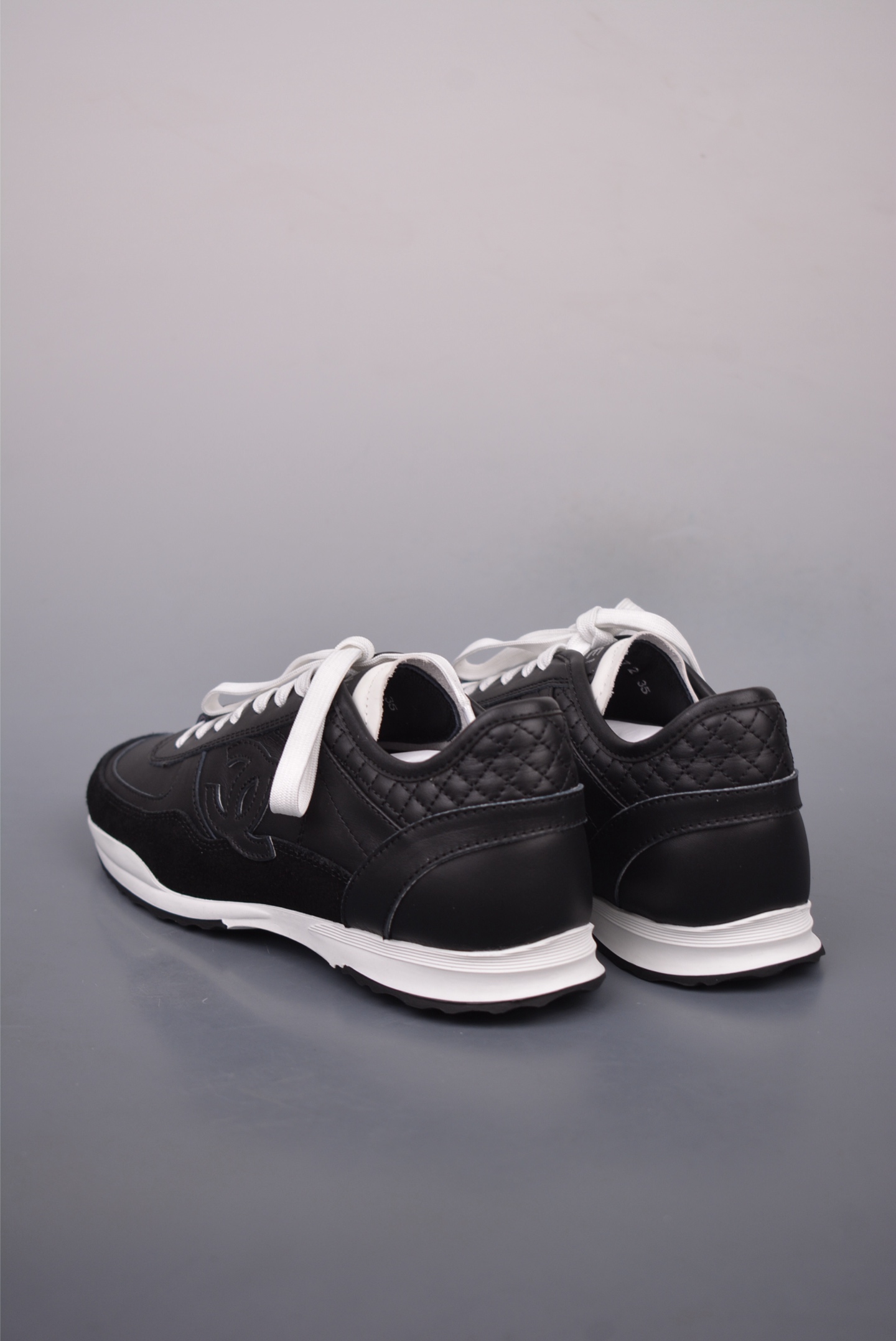 Chanel Calfskin Trainers Sneaker Black