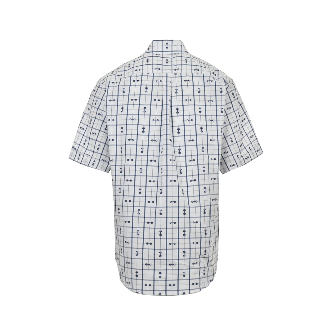 Gucci 24ss horsebit printed short sleeve shirt