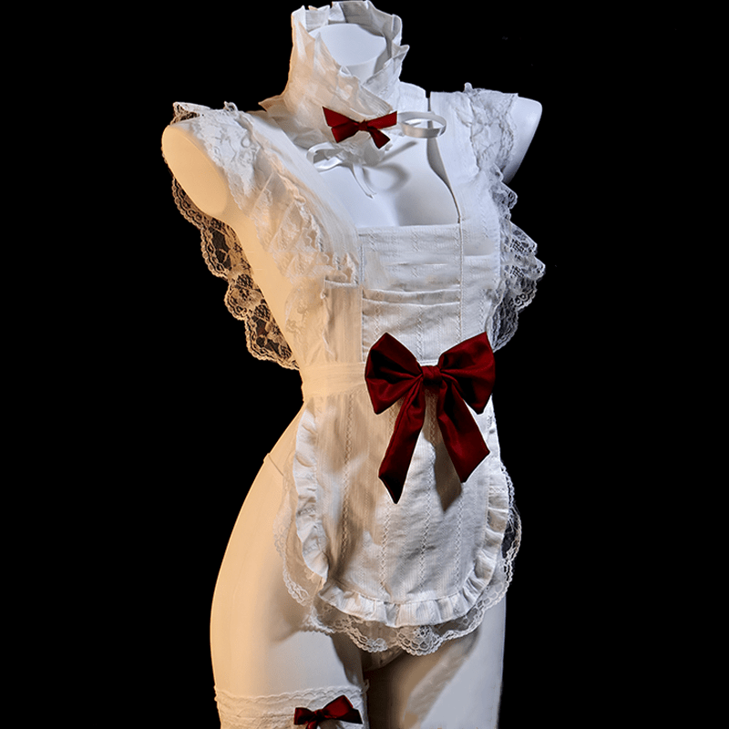 Maid Bow Backless Lingerie Set