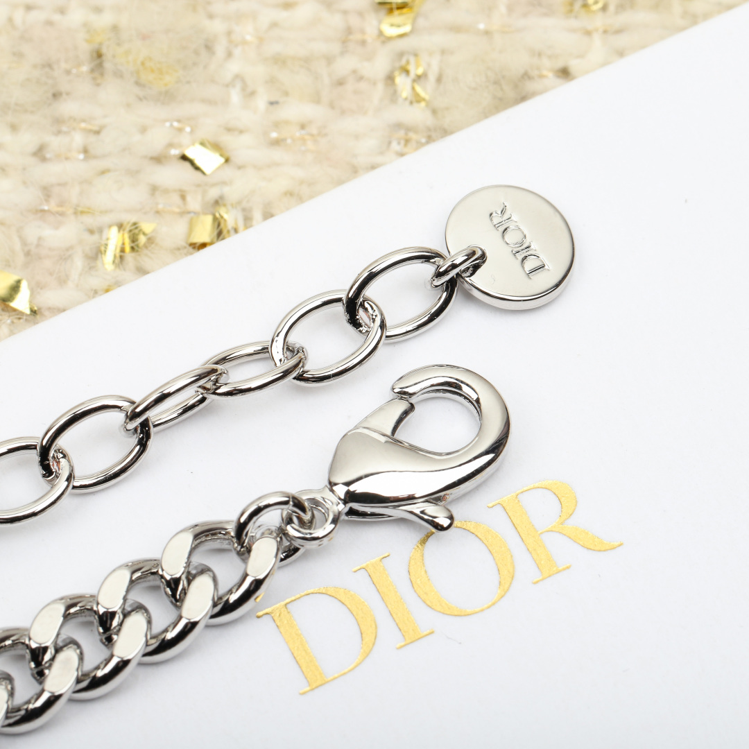Dior chain letter bracelet
