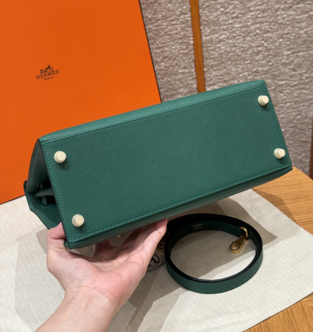 Hermès Kelly z6Makachite Handbag (Handmade to order)