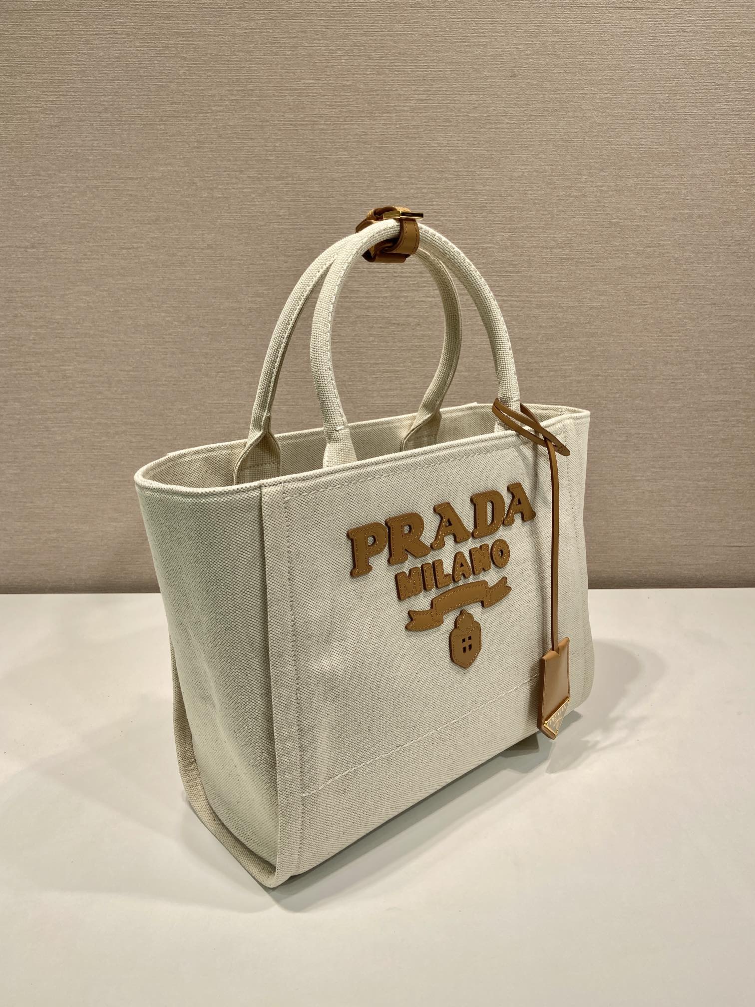 Prada Canvas Tote Bag 1BG474