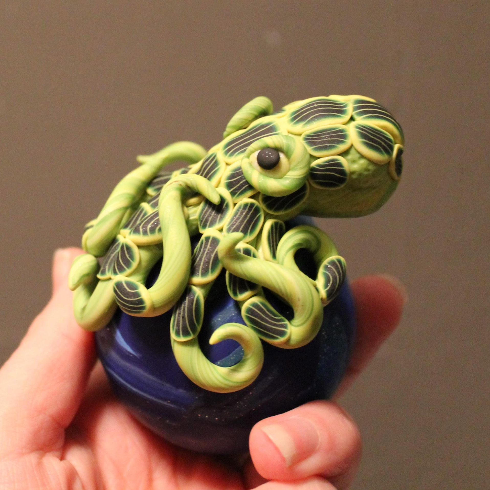 Clay Octopus Christmas Ornament