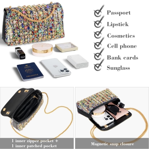 Last Day 60% OFF🔥Luxurious Crystals Rhinestone Evening Bag - Buy 2 Free Shipping