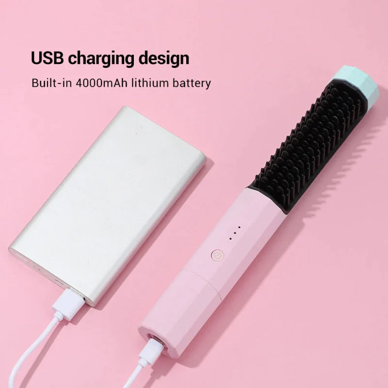 (🔥Last Day Promotion-SAVE 70% OFF)-2023 New Cordless Negative lon Hair Straightener Styling Comb