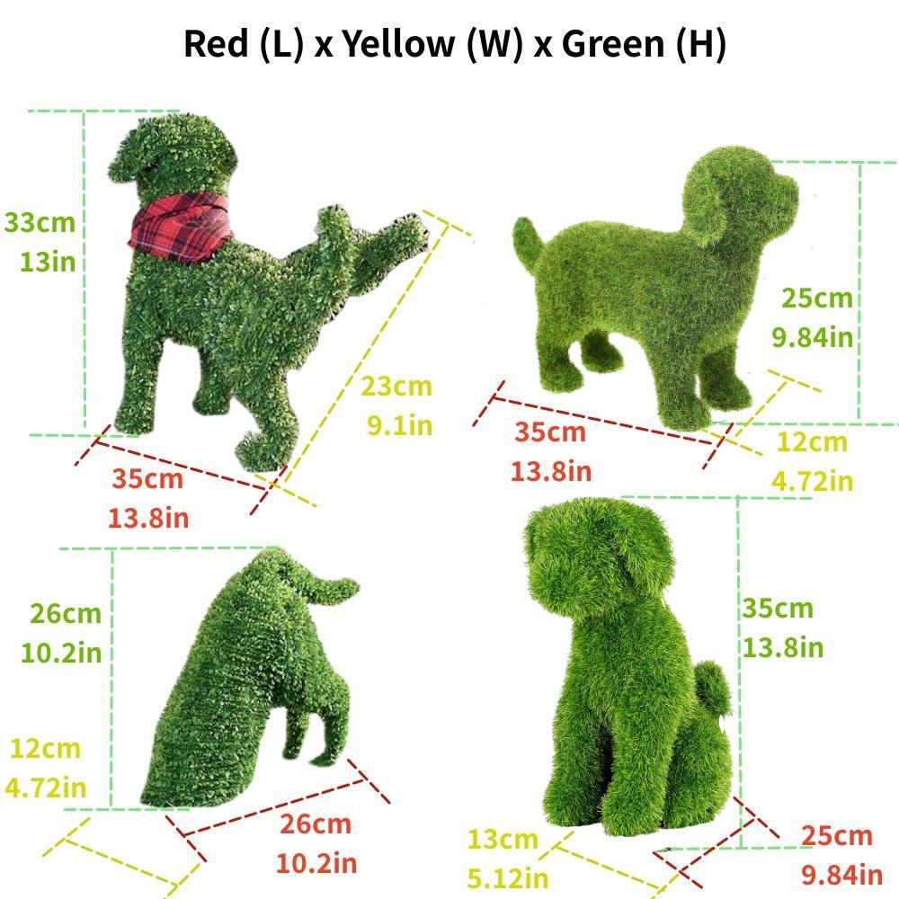 ON SALE🔥Artificial Grass Garden Plush Topiary - Puppy Ornament [UV-RESISTANT]