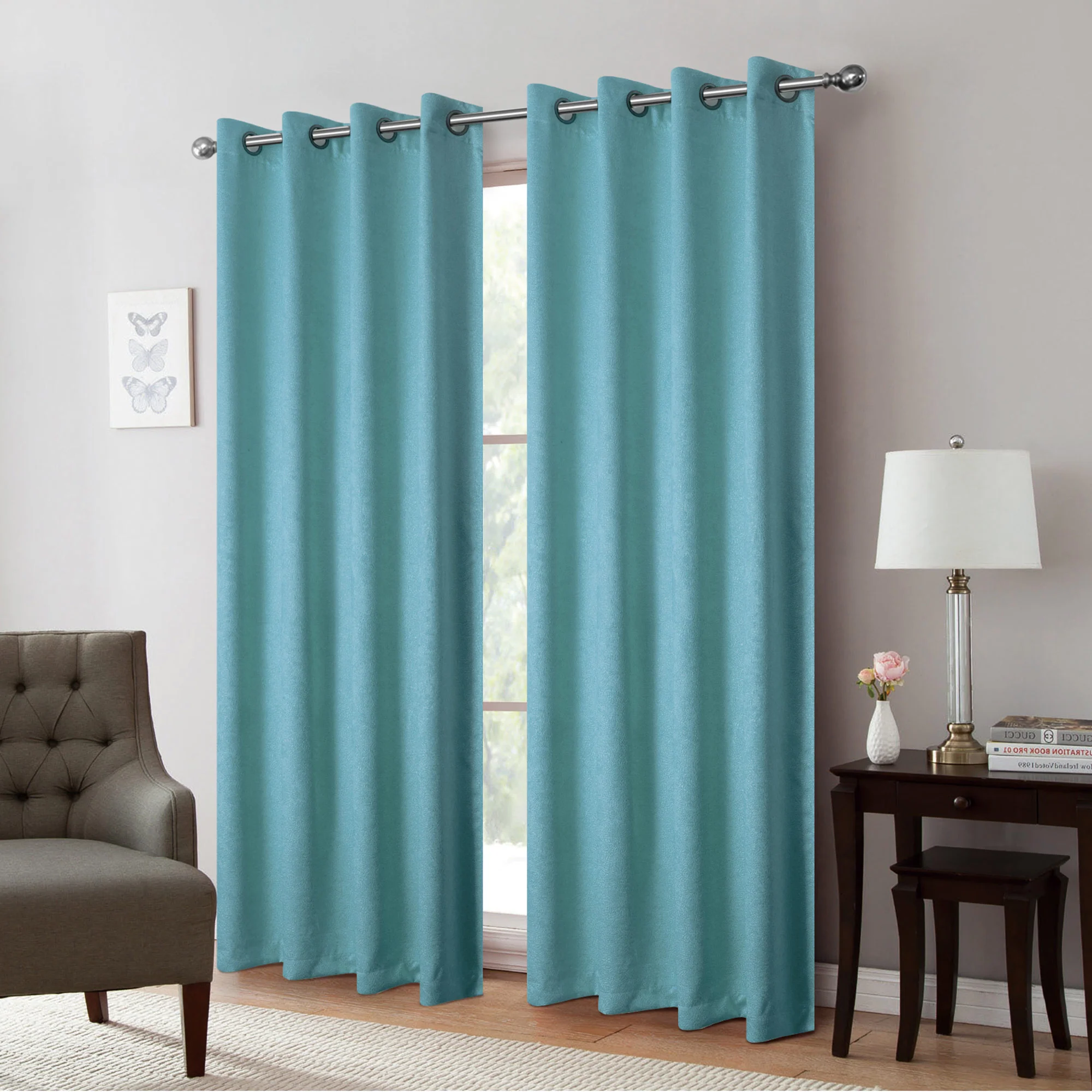 Isla Thermal Room Darkening Grommet Window Panel, 54x84 Inches