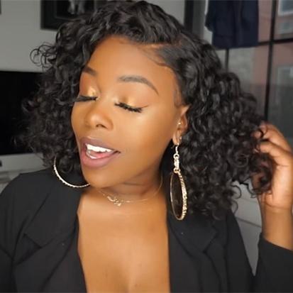 New Vacation Wig Short Water Wave Custom Summertime Wig