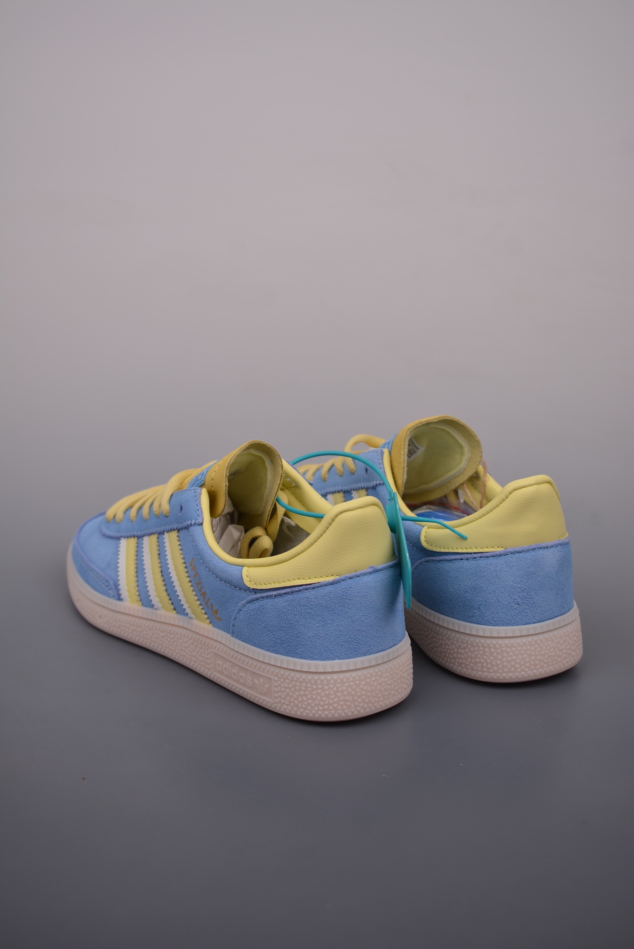 Adidas Originals Handball SPZL Light Blue and Yellow IG6276