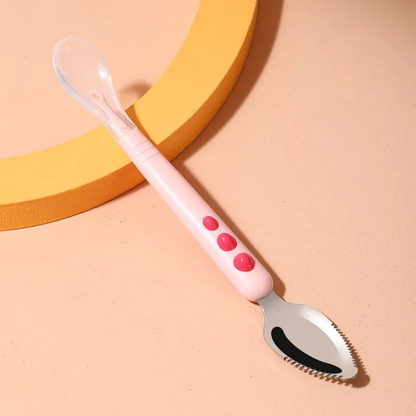 🔥Last Day 50% OFF🔥Baby Double Head Scraping Fruit Spoon