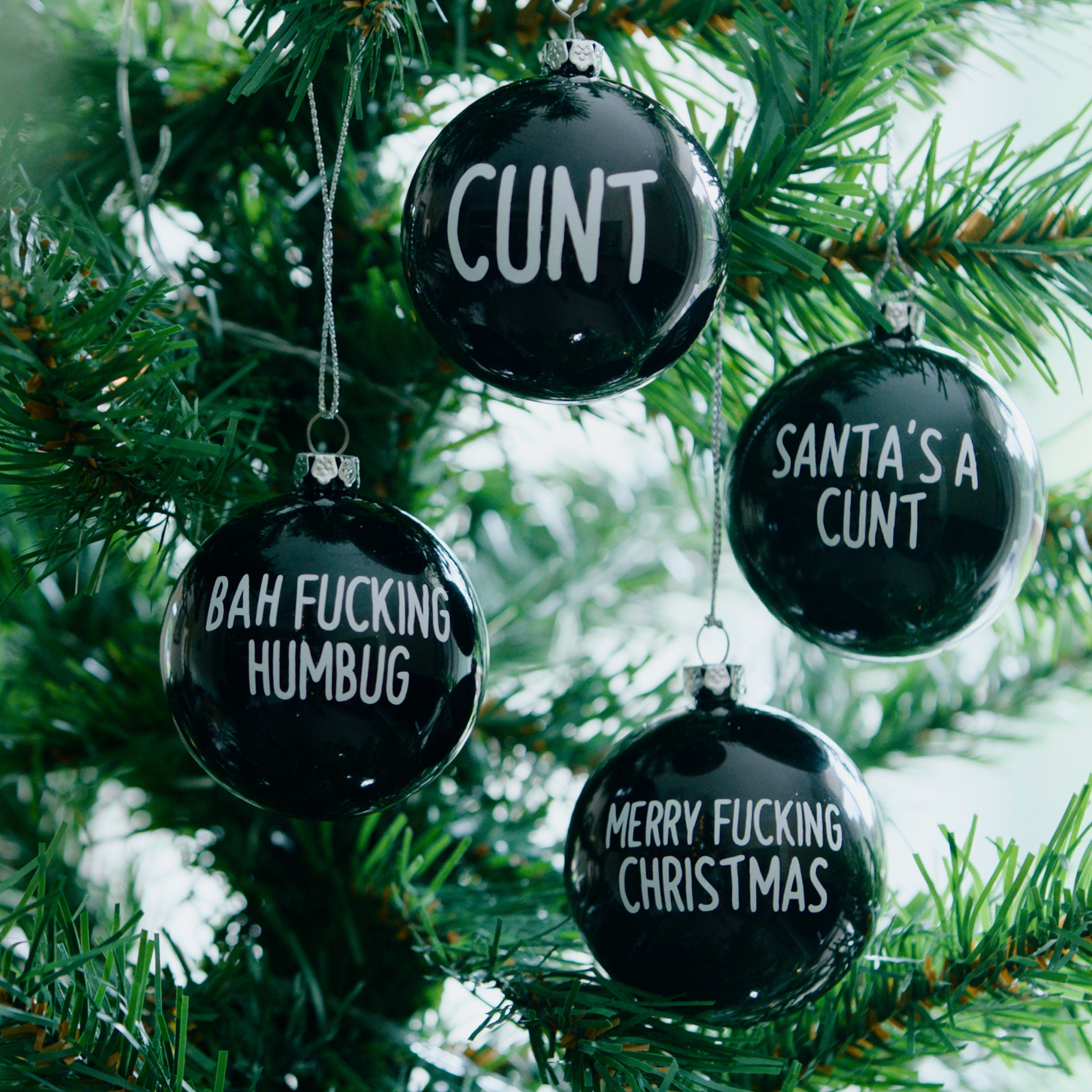 RUDE Christmas Tree Baubles