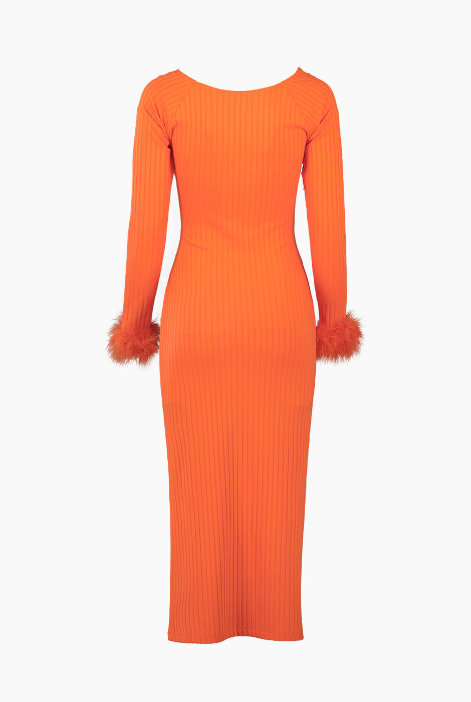 Vestido de manga larga cut out