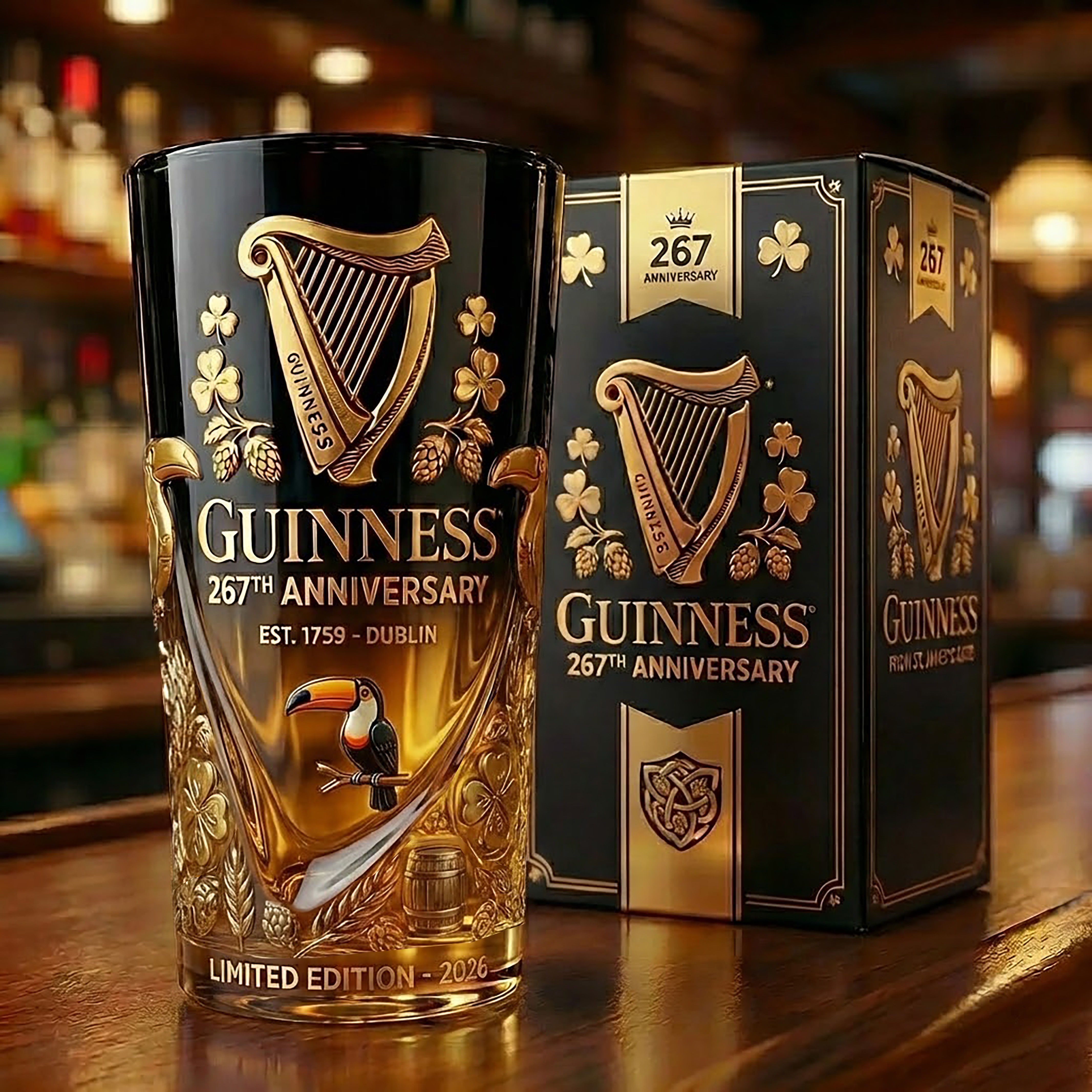 Guinness 267th Anniversary Commemorative Glass 🍺（presell）