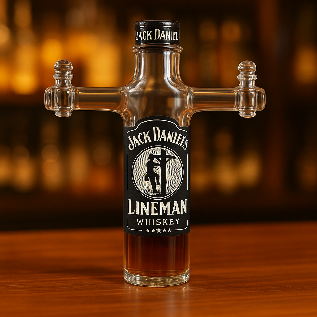 Lineman Whiskey Bottle