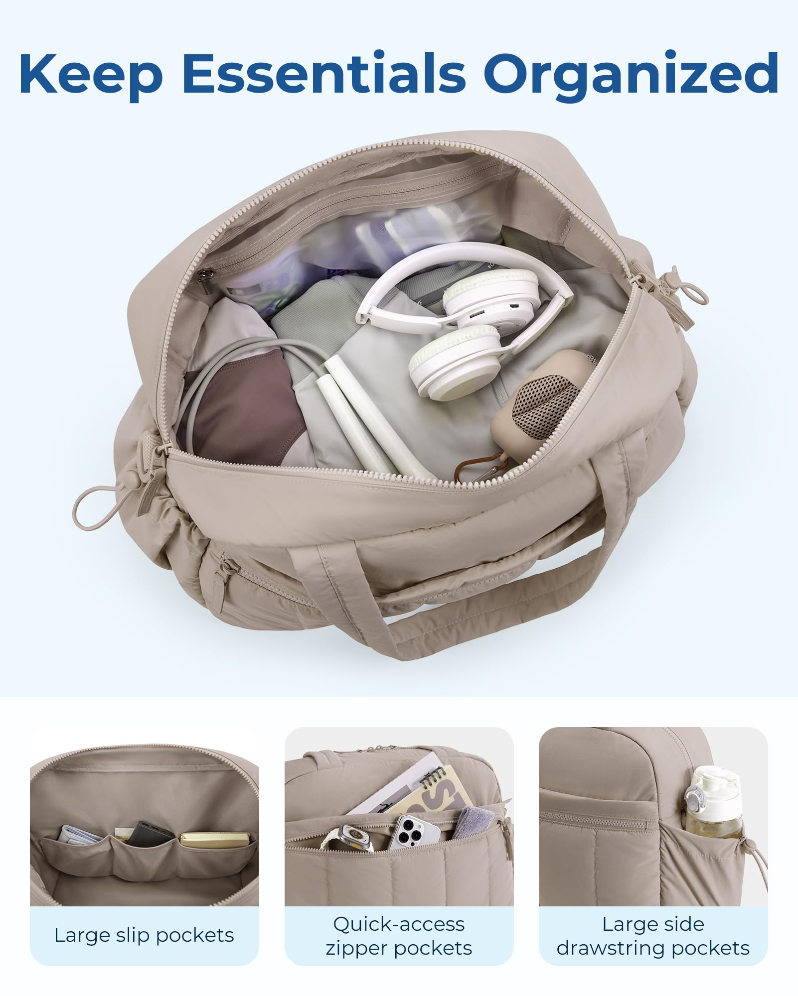 🎄CHRISTMAS ON SALE🎄Gym Bag for Women, Duffle Bag for Travel with Wet Pocket