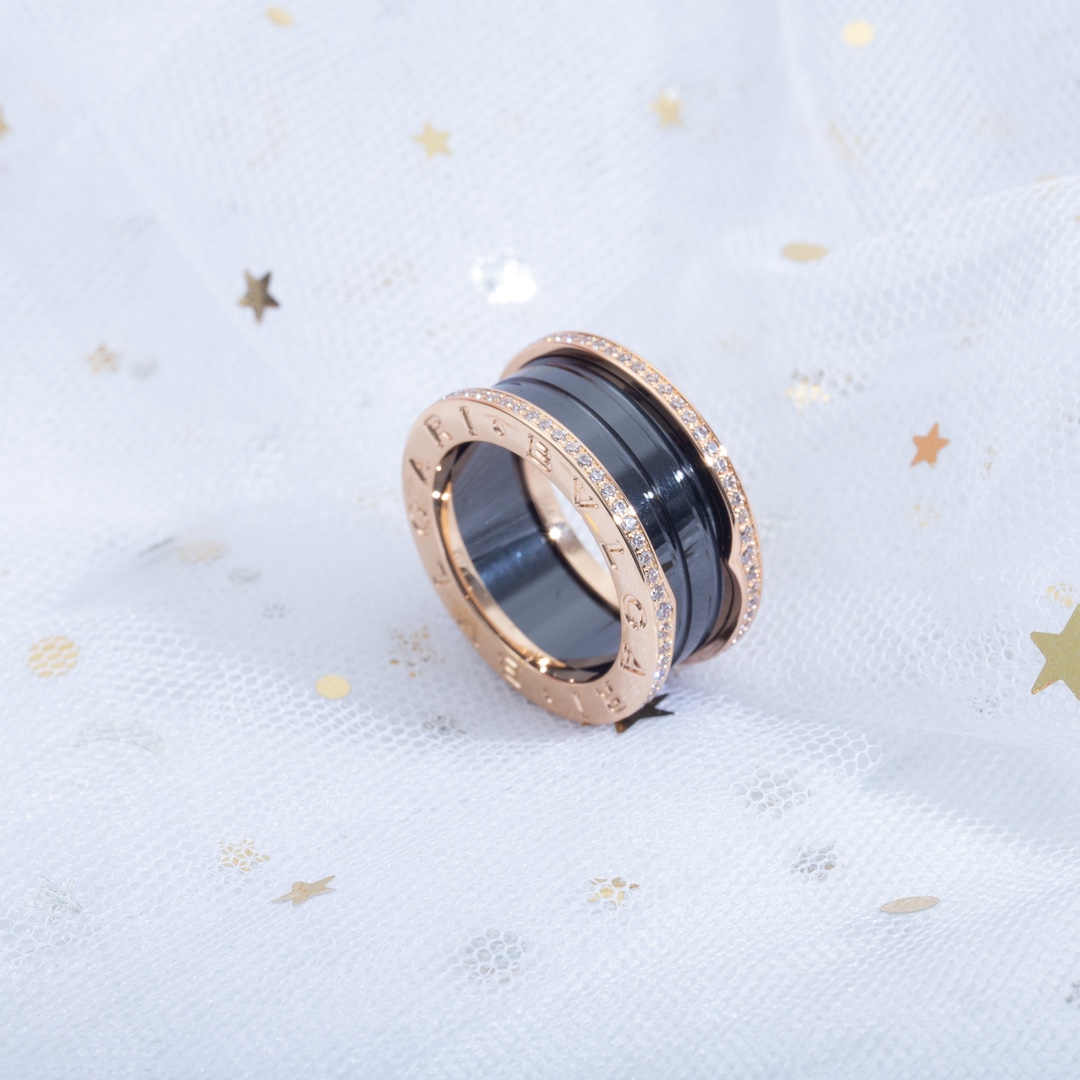 Bulgari Ceramic Diamond Ring