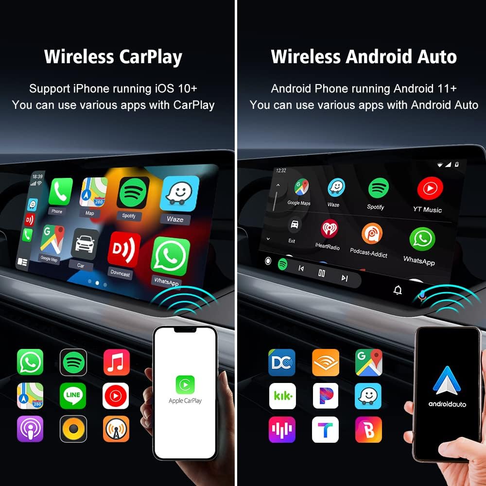 CarlinKit Adapter Wired to Wireless CarPlay & Android Auto Adapter
