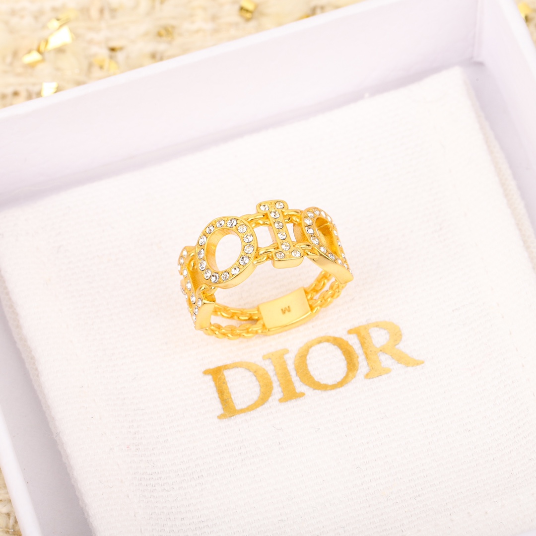 Dior Alphabet Diamond Ring