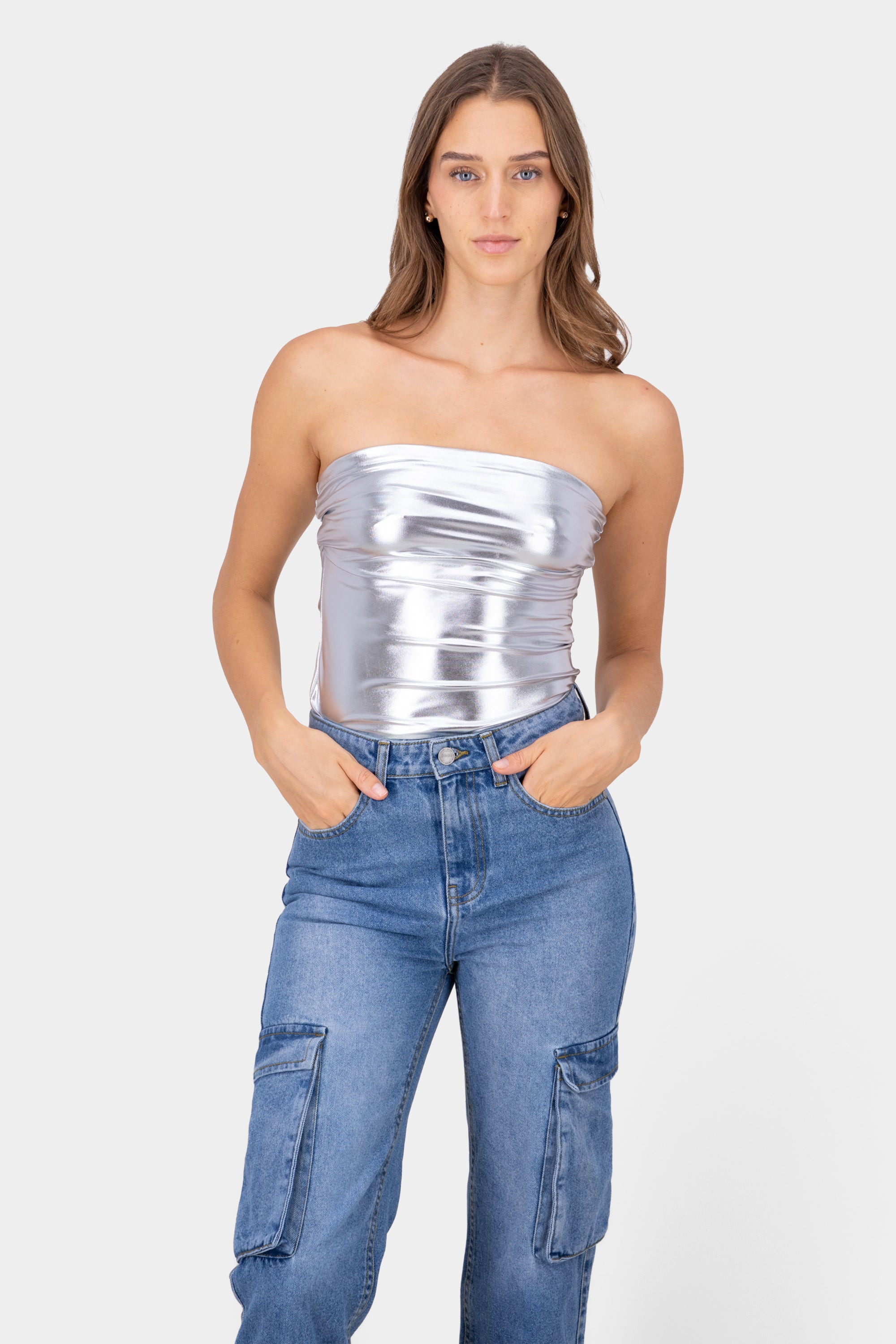 Matallic Tube Top