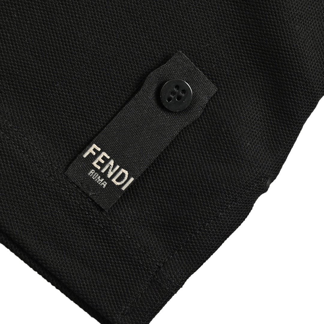 Fendi FF placket Polo short sleeve