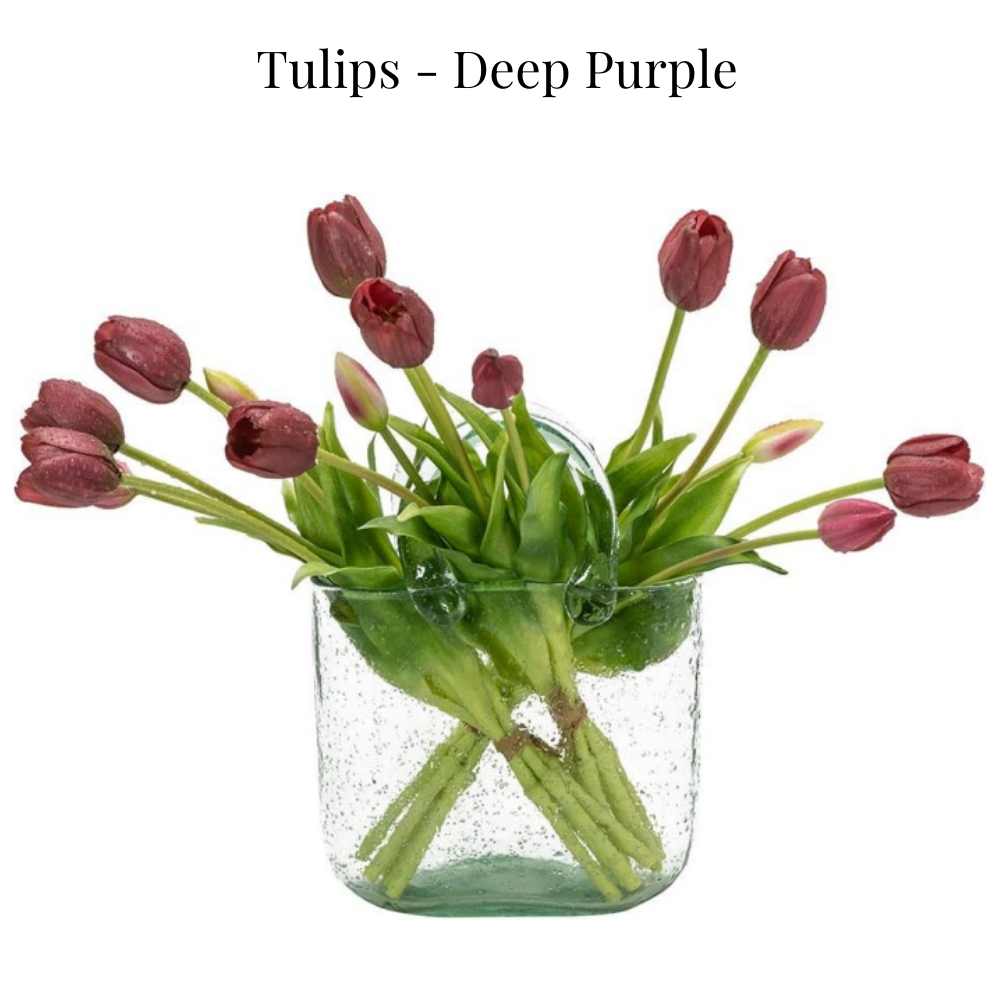 🔥On Sale🔥Artificial Tulips Flowers - Real Touch Latex Bouquet - UV resistant, Waterproof，Windproof