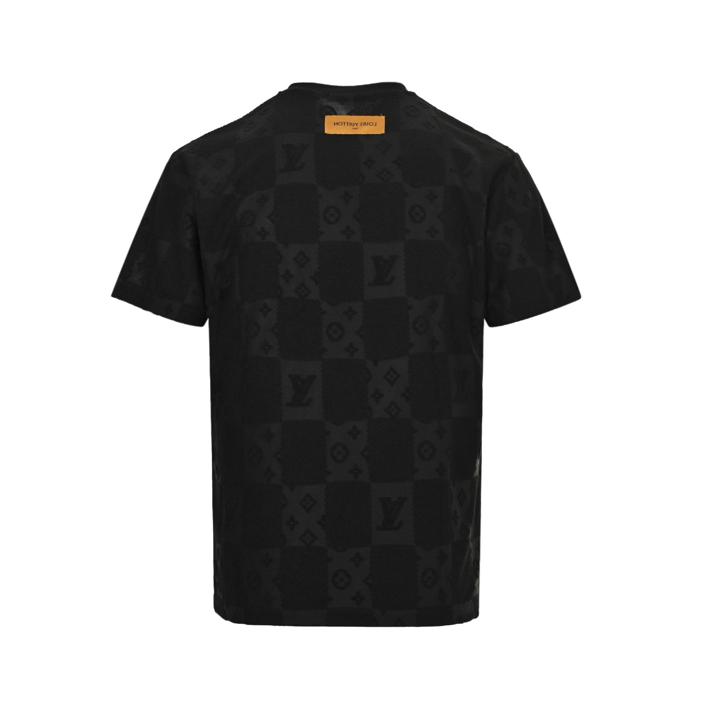 Louis Vuitton 25ss obscure monogram logo checkerboard jacquard short sleeves