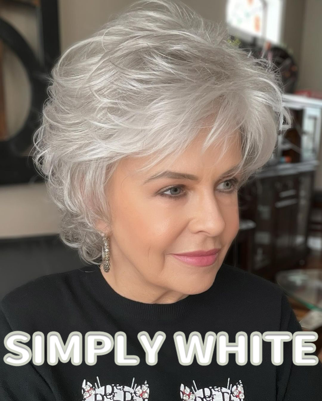 Short Fluffy Wig With Lightweight Layers