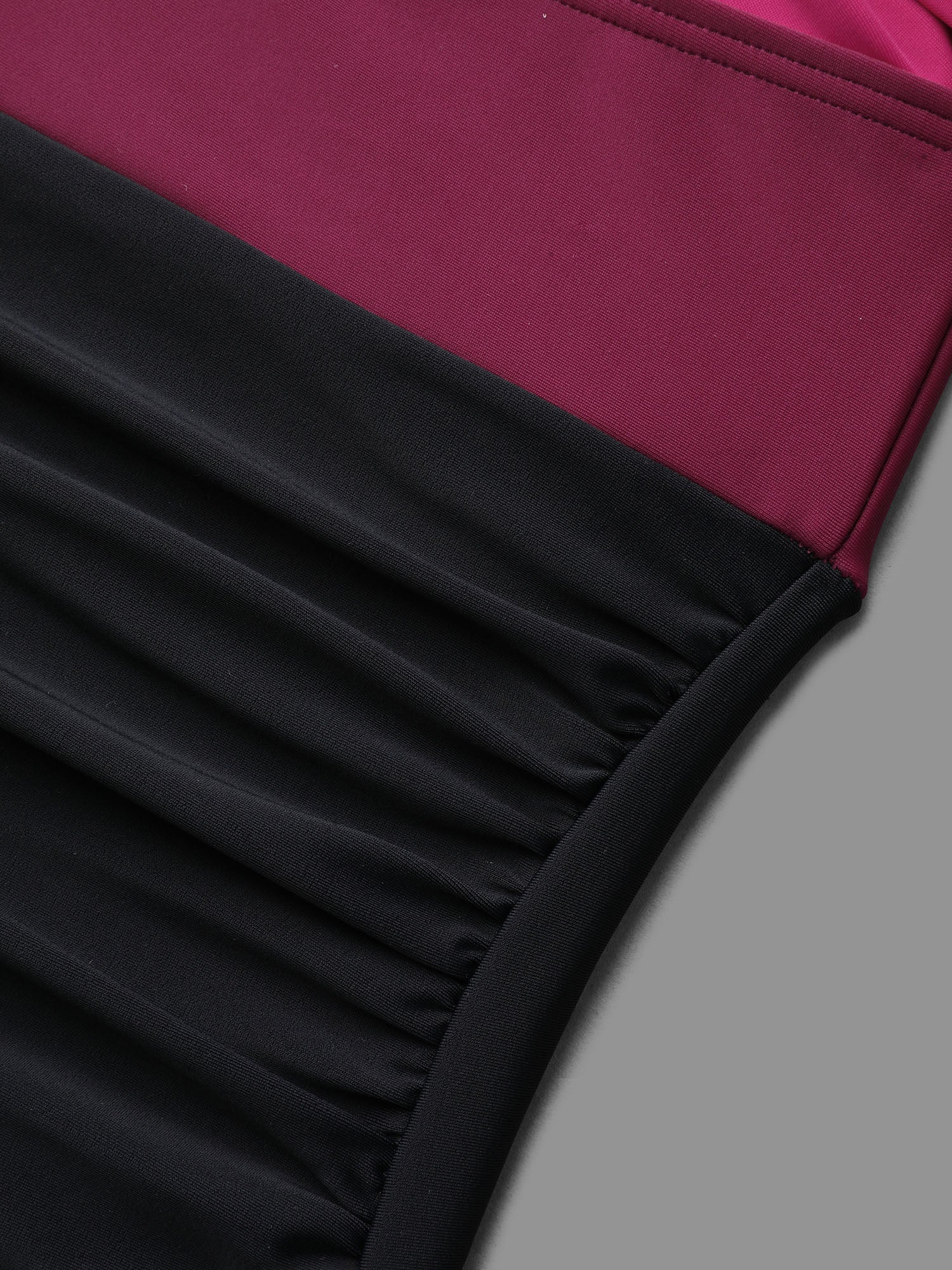 Color Block Tummy Control One-Piece Swimsuit