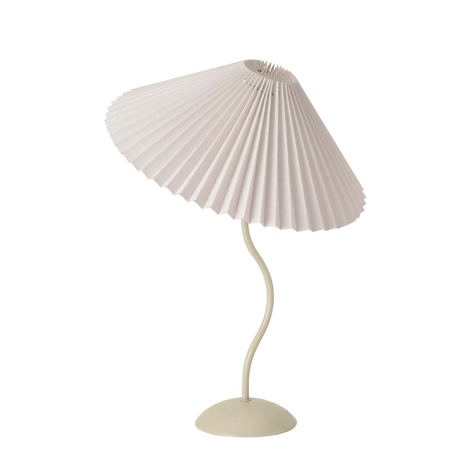 🔥Last Day 49% OFF🔥Small Pleated Bedside Lamp with Beige Lampshade
