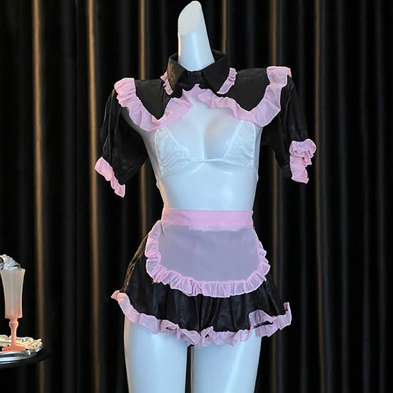 Cute Lace Maid Lingerie Set