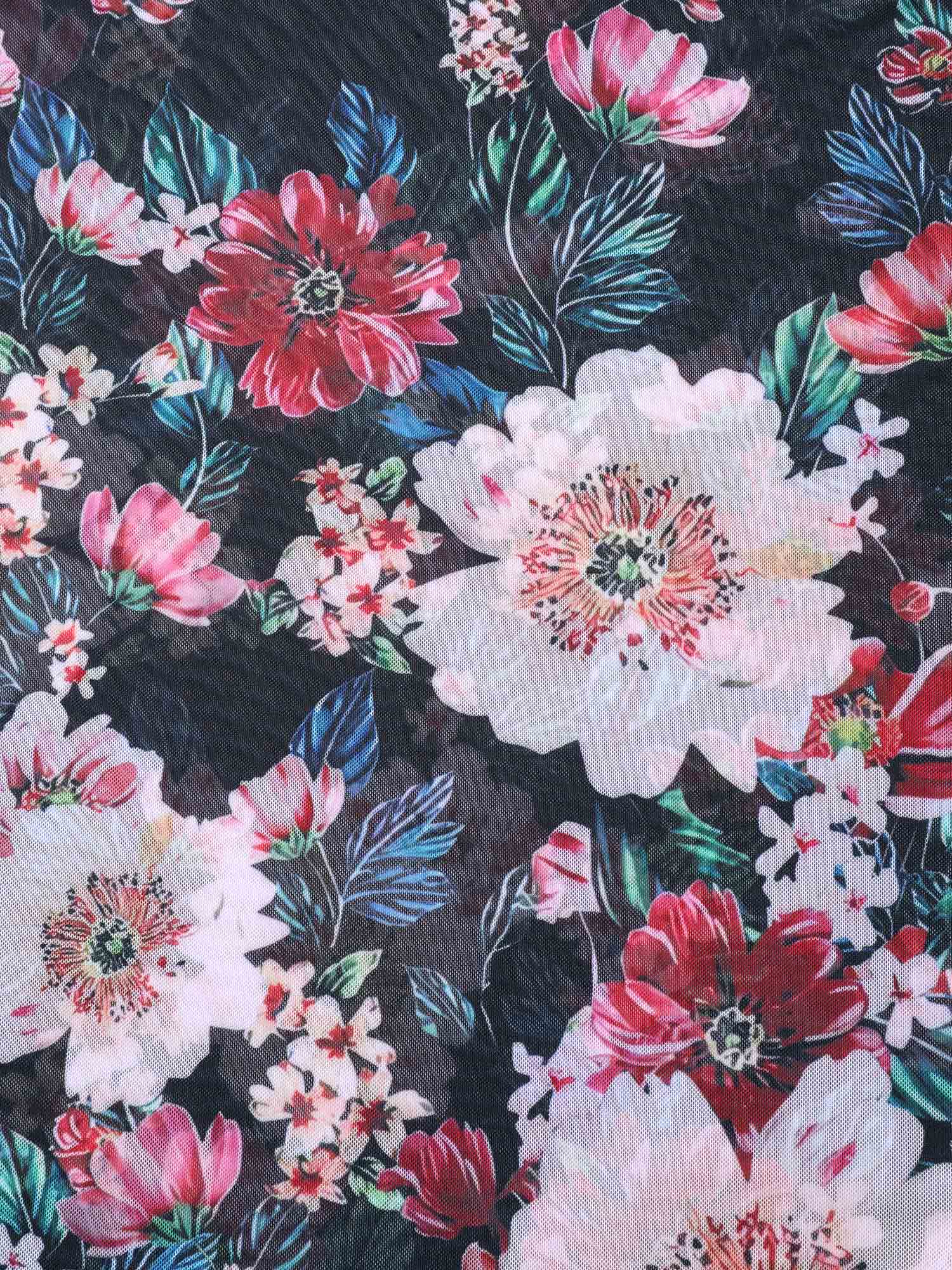 Two-Piece Floral Print Sarong, Swimsuit