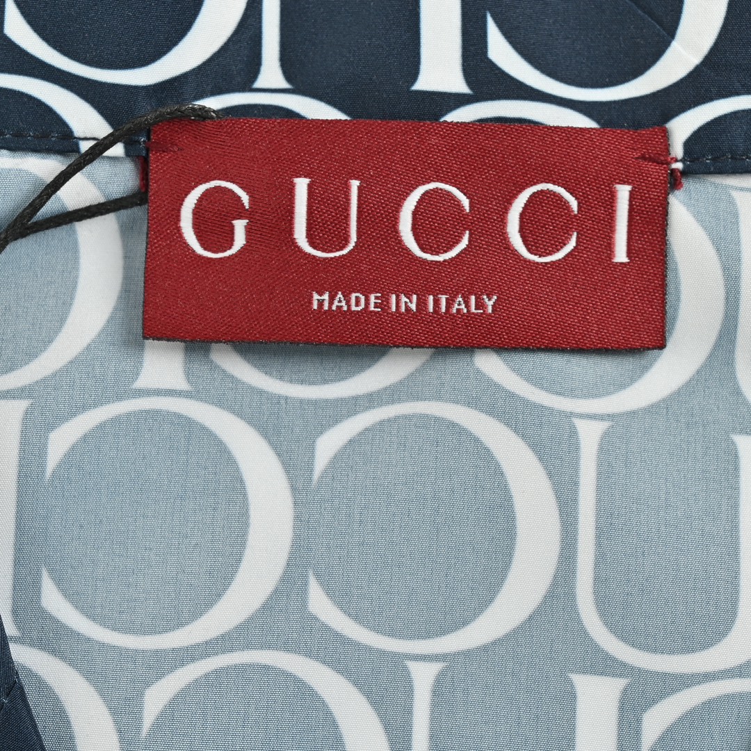 Gucci 24ss all over lettering short sleeve shirt