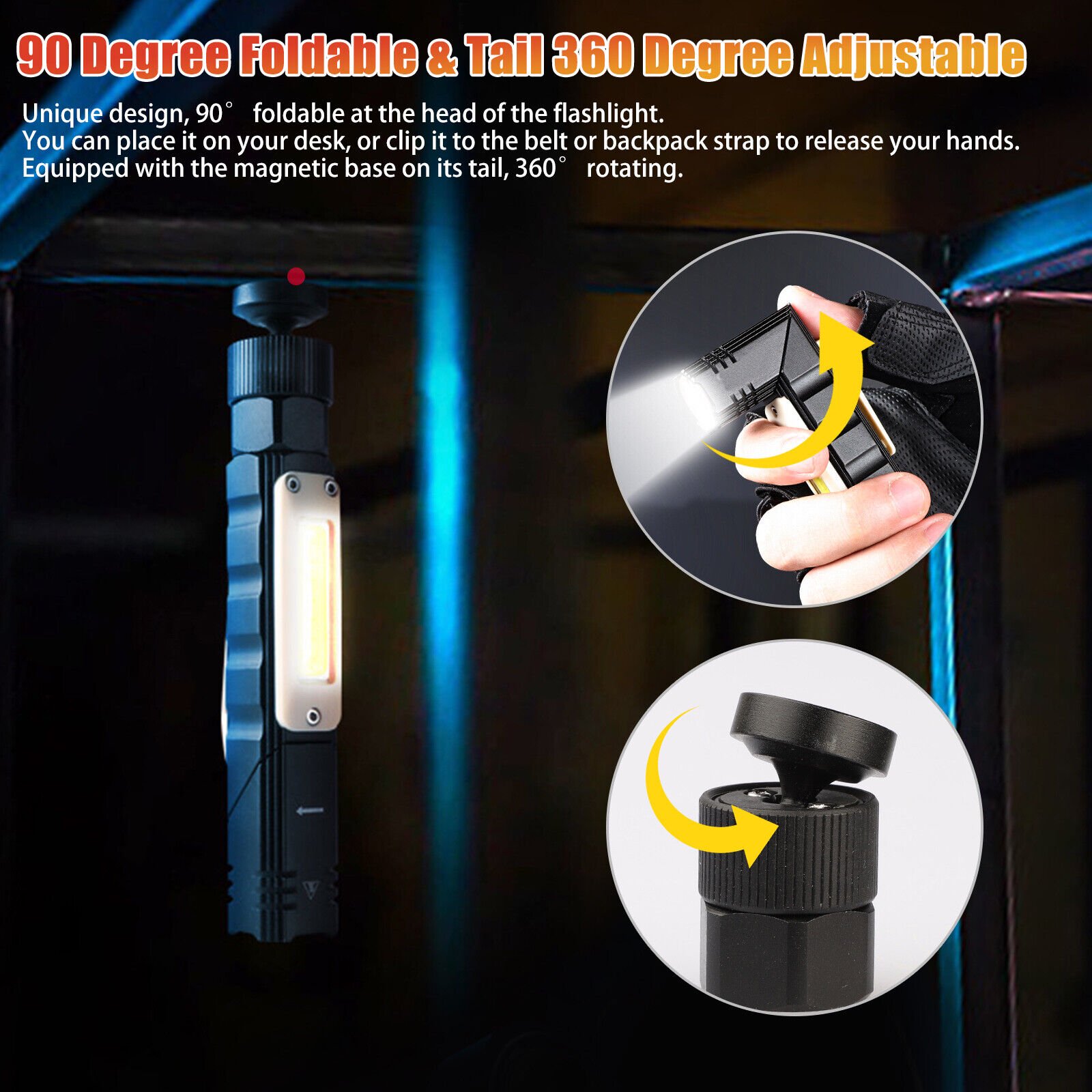 🔦💥Multifunctional magnetic tactical flashlight🔥 (Flash Sale - 50% Off)