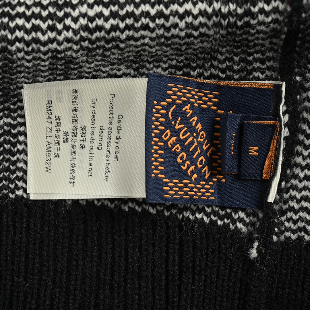 Louis Vuitton 24Fw all-over monogram jacquard blend mohair sweater