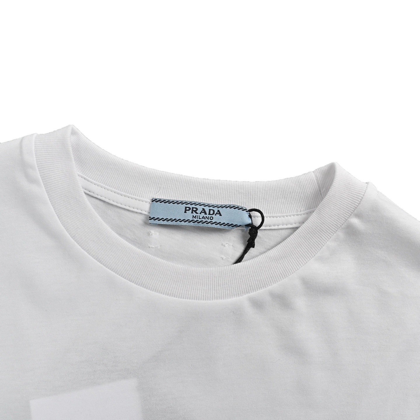 Prada 25ss women's triangle logo long-sleeved T-shirt
