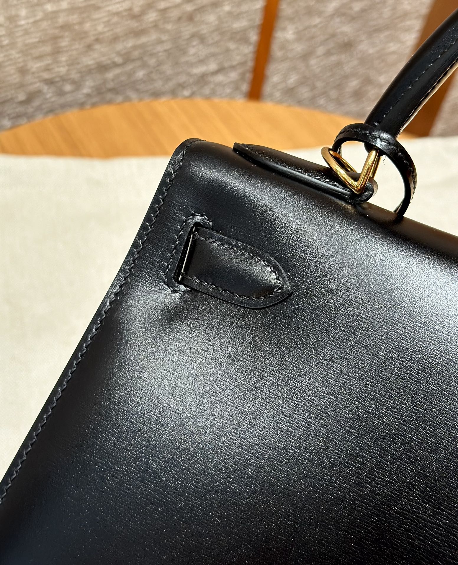 Hermes Kelly ck89noir handbag (handmade to order)
