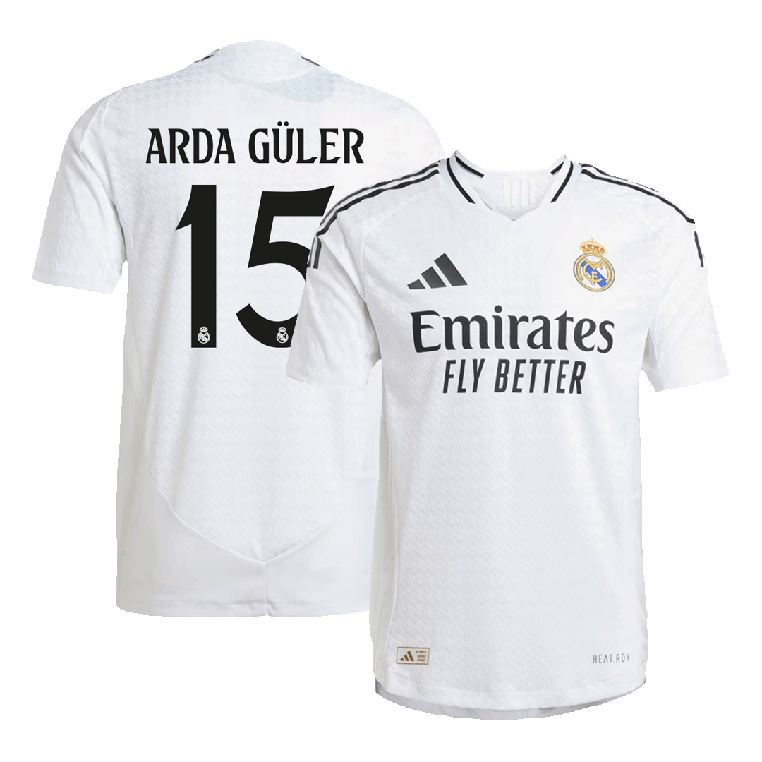 ARDA Guler #15 Player Edition Real Madrid Football Shirt 2024/25-Slim Fit